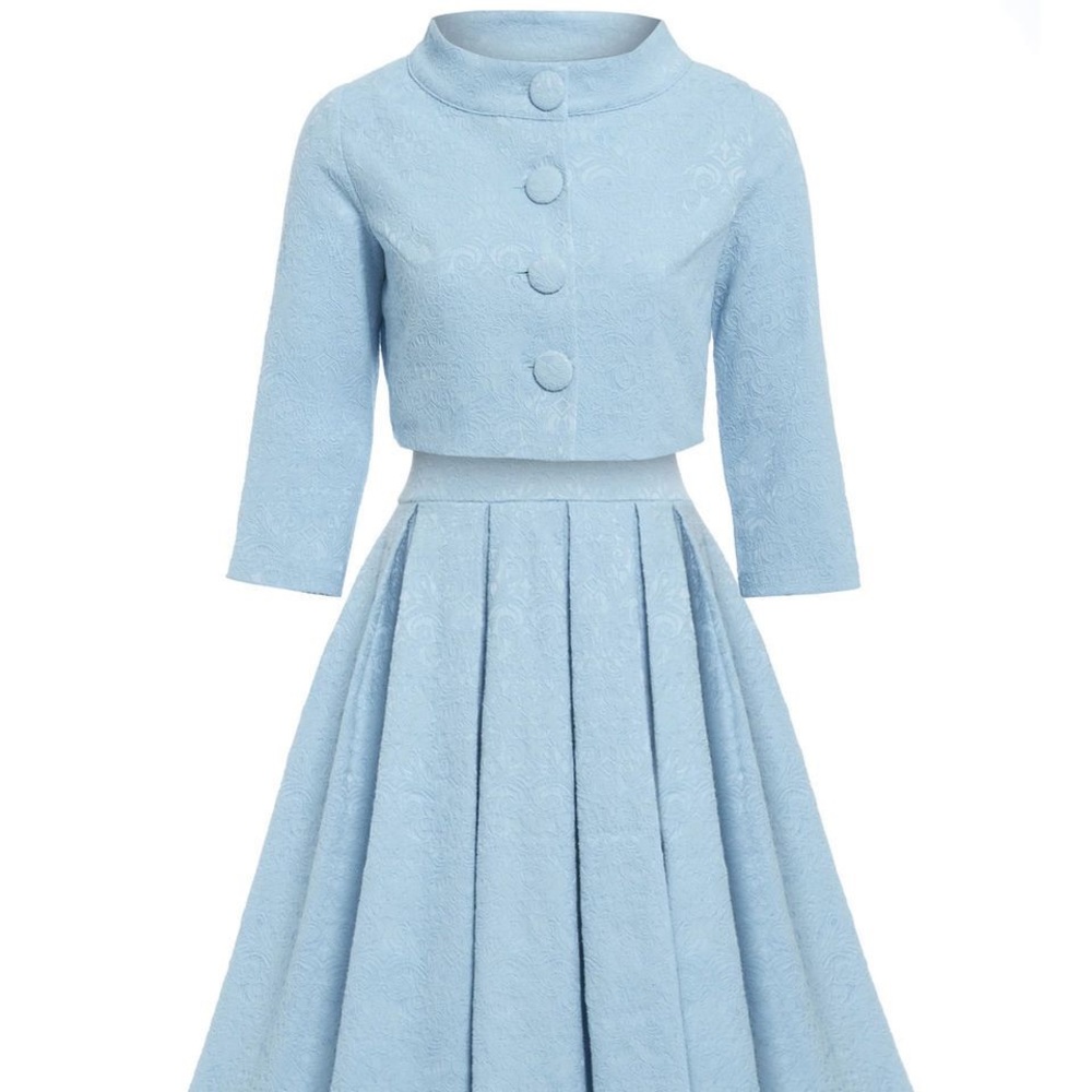 Lindy Bop Marianne Twin set in Sky Blue